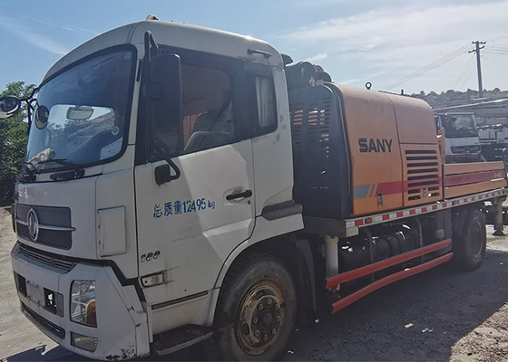 100M3/H SANY Used Concrete Trailer Pump 18Mpa With Diesel Engine