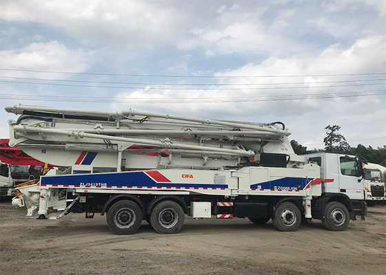 SAE Certified 180CBM/H Concrete Boom Truck Diesel Power High Efficiency