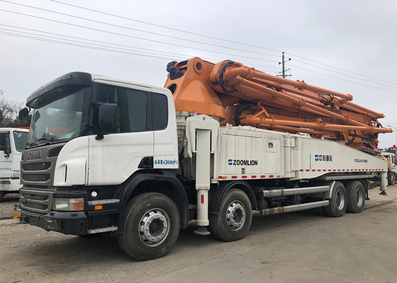 52 Meter ZLJ5430THBK Concrete Boom Truck , Cement Transportation Truck