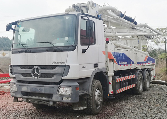 120m3/H Truck Mounted Beton Pump , 38m Concrete Pump 4 Boom With Diesel Engine