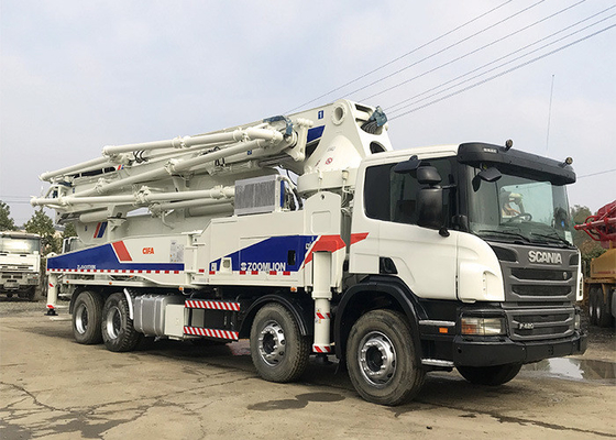 170m3/H 50m Used Zoomlion Concrete Pump Truck With Europe Chassis