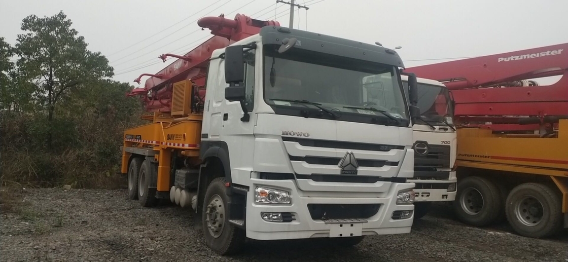 Used Sany 37m Howo Truck Mounted Concrete Pump Used Big Concrete Pump Truck
