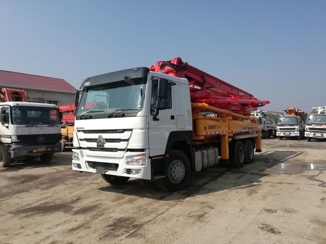Used Sany 37m Howo Truck Mounted Concrete Pump Used Big Concrete Pump Truck