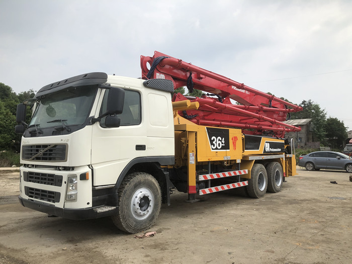 Second Hand 36M Putzmeister Concrete Pump Truck With Volvo