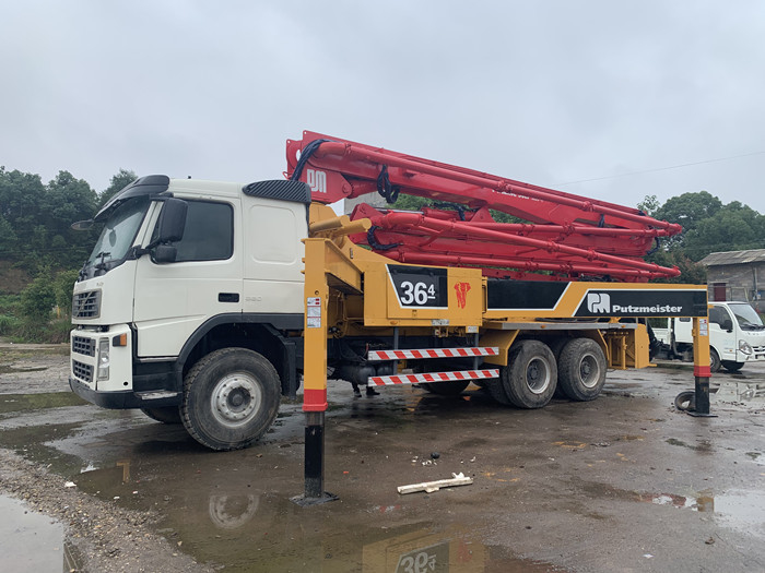 Second Hand 36M Putzmeister Concrete Pump Truck With Volvo