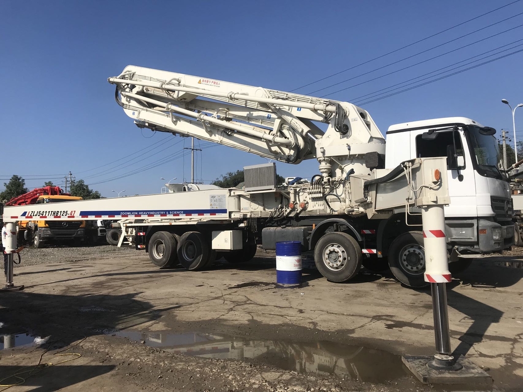 Good Condition Concrete Trailer Pump Zoomlion 47m Used Pump Truck