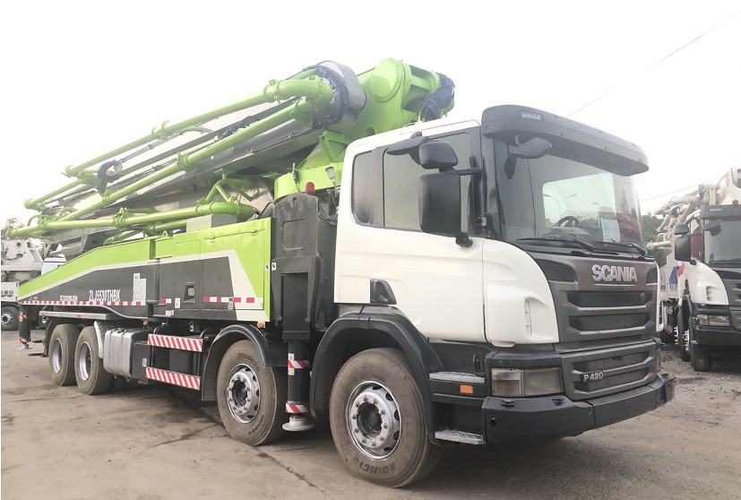 DC1206 Zoomlion Scania gebruikte Concrete Pompvrachtwagen 56m 120 M3/H
