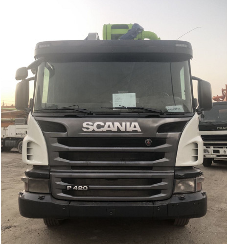 DC1206 Zoomlion Scania gebruikte Concrete Pompvrachtwagen 56m 120 M3/H