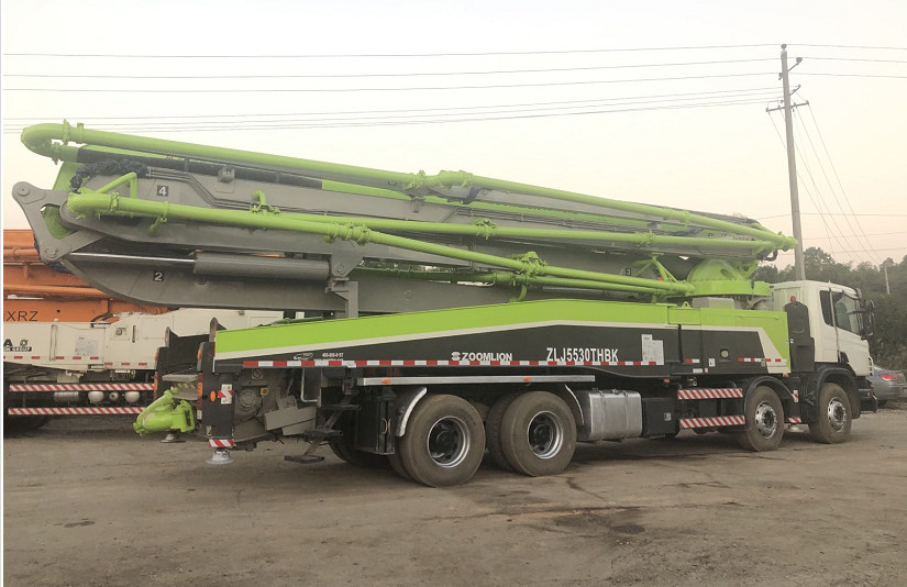 Zoomlion Scania Used Concrete Pump Truck 56m 170 M3/H 85 bar