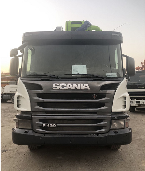 Zoomlion Scania Used Concrete Pump Truck 56m 170 M3/H 85 bar