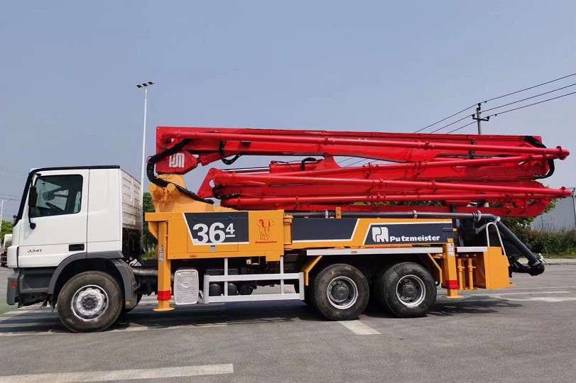 Truck Mounted Concrete Pump Zoomlion 49m Benz Used Concrete Pump Truck