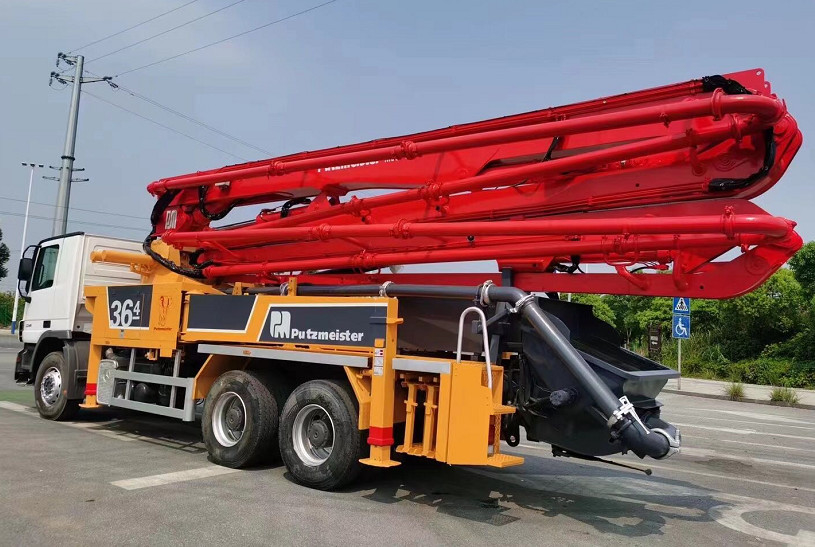 Truck Mounted Concrete Pump Zoomlion 49m Benz Used Concrete Pump Truck