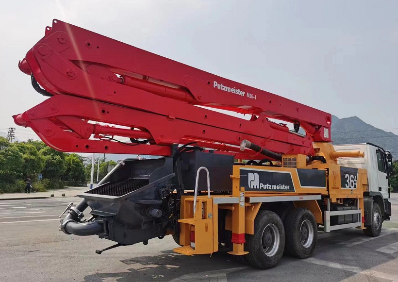 Truck Mounted Concrete Pump Zoomlion 49m Benz Used Concrete Pump Truck