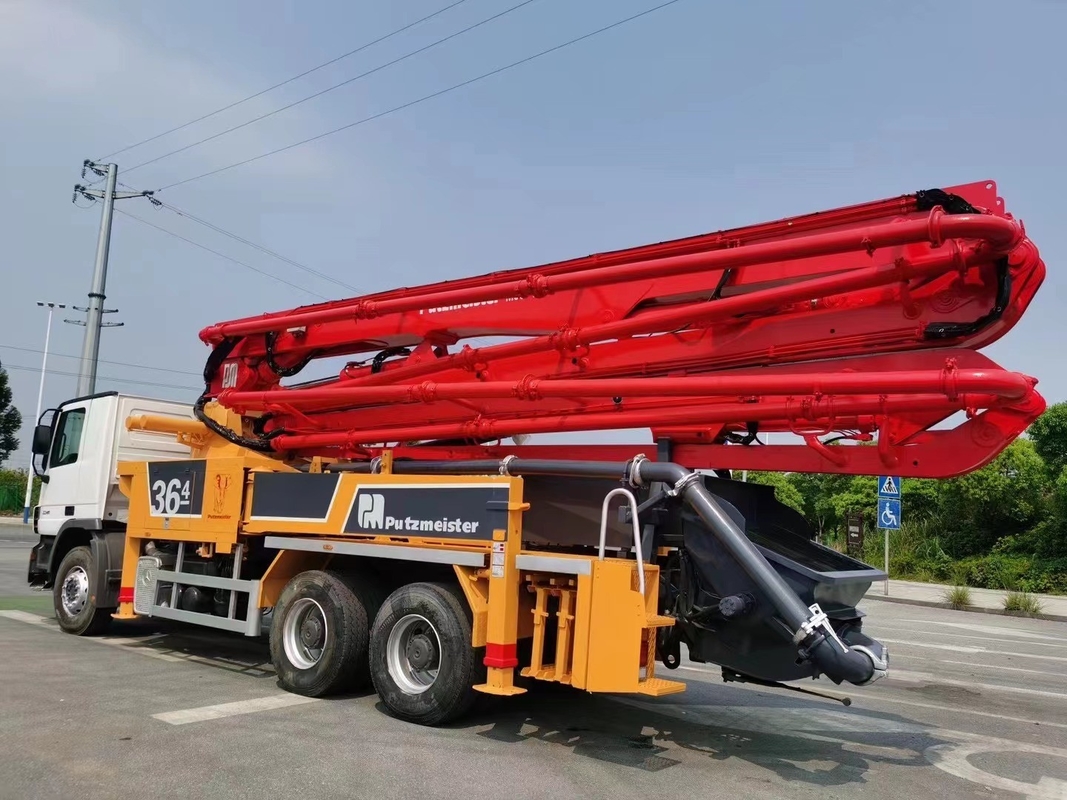 Refurbished 36M Used Putzmeister Concrete Pump Truck With Benz Chassis