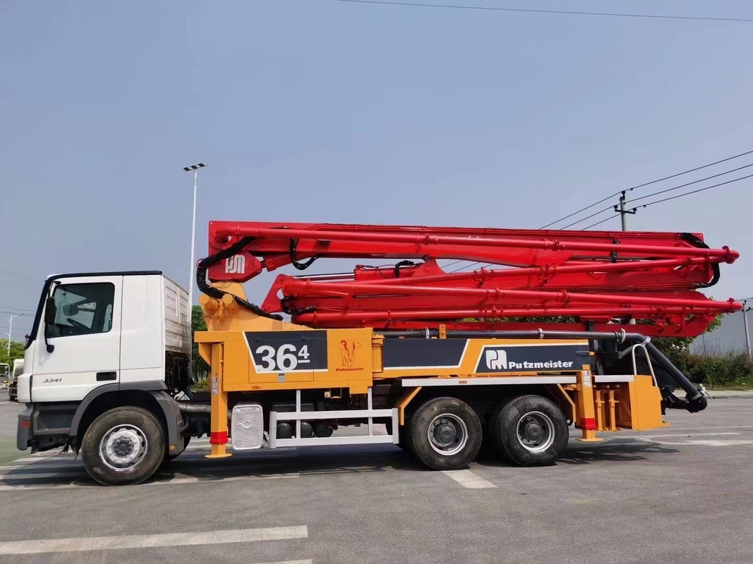 Refurbished 36M Used Putzmeister Concrete Pump Truck With Benz Chassis