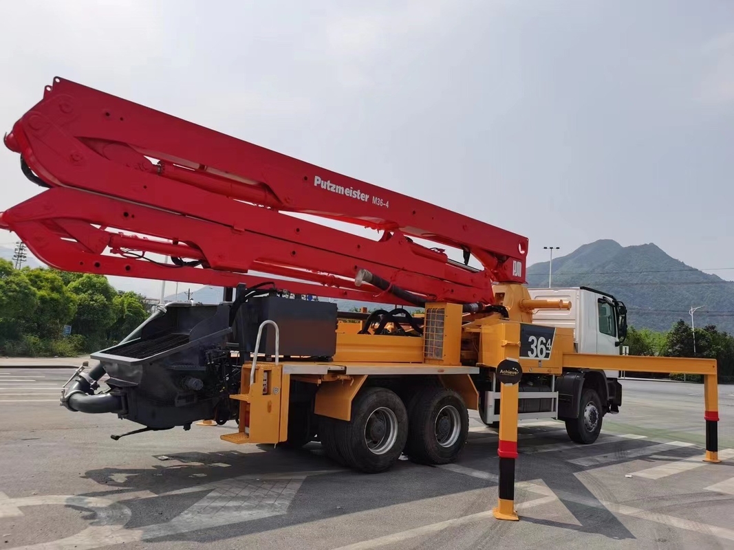 36M Putzmeister Used Concrete Pump Truck for Sale Concrete Boom