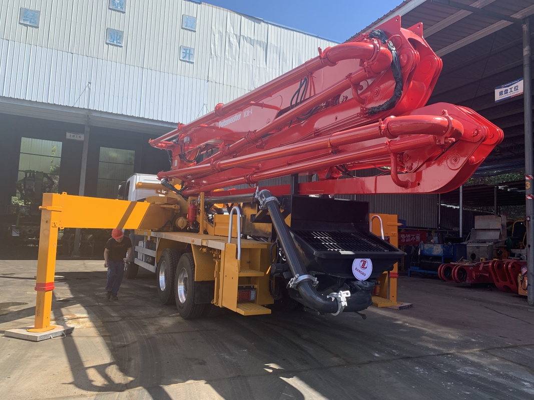 Putzmeister 38m Benz Concrete Equipment Concrete Placing Boom Beton Pump Machine Used Concrete Pump Truck