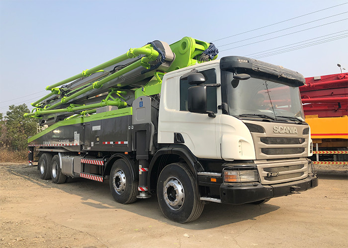 Used Scania P420 Boom Concrete Truck , Used Construction Equipment 180m3/H