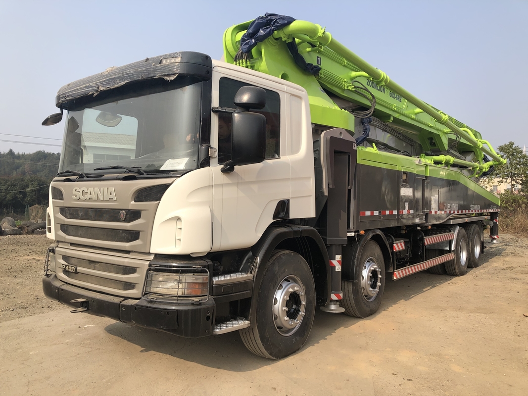 Used Scania P420 Boom Concrete Truck , Used Construction Equipment 180m3/H