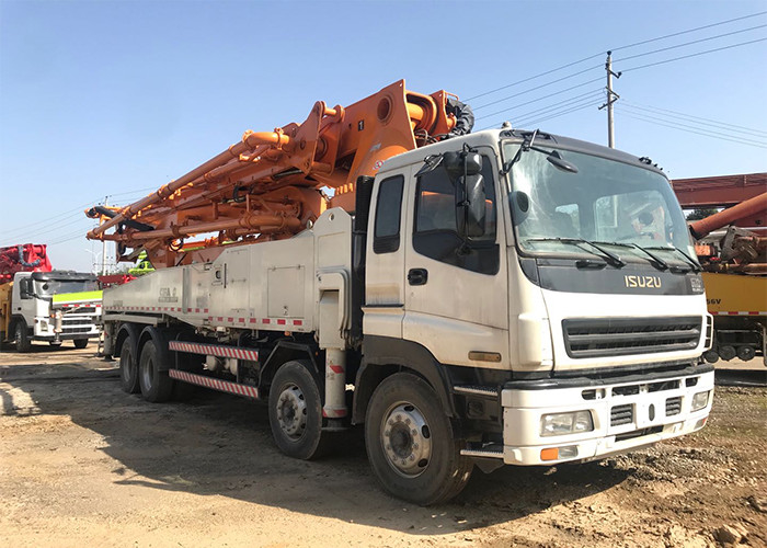 48m 160m3/H Cement Pump Truck Wide Work Range For Concret Transmission