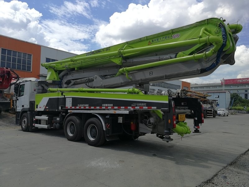 Remanufactured 47m Used Concrete Pump Truck Wide Work Range Durable