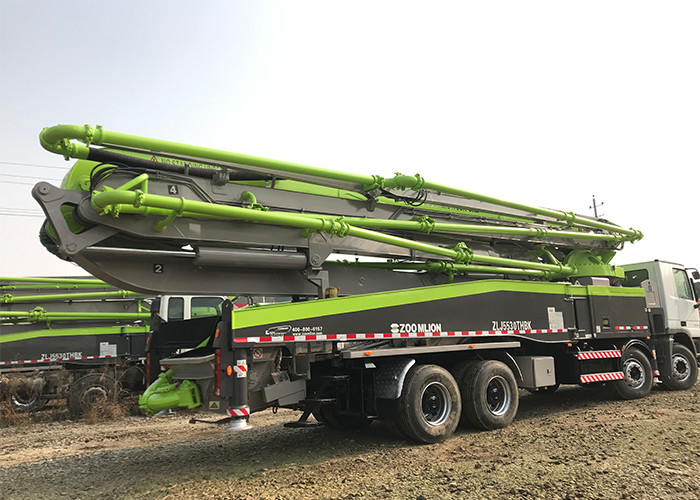 300KW 56m Second Hand Pump Truck , Boom Pump Truck Strong Suction With 6 Arm
