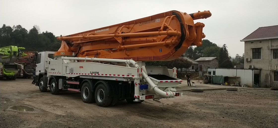 ZLJ5419THB 50m Used Concrete Pump Truck , Zoomlion Truck Excellent Condition