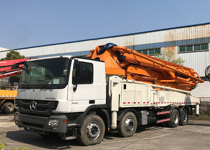 49 Meter ACTROS 4141 Used Concrete Pump Truck For Transportation
