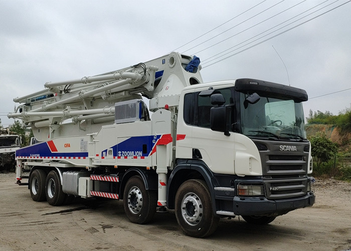 309KW 50m Remanufactured Concrete Crane Truck Stabilization Control