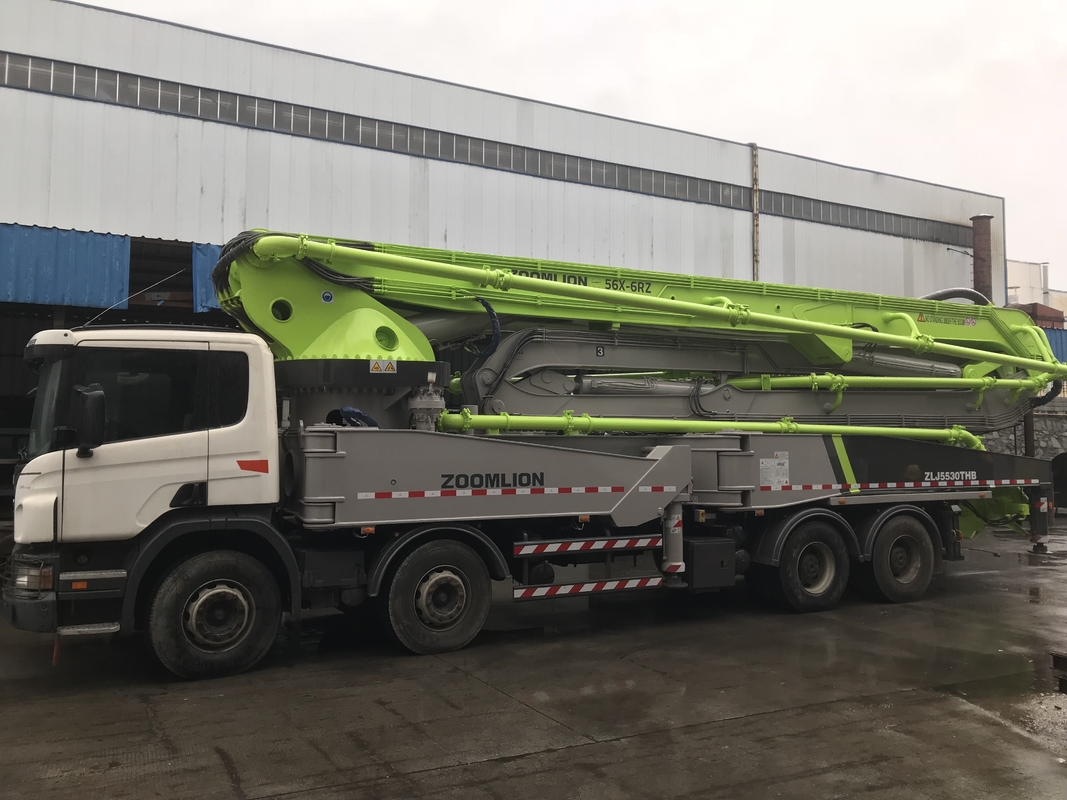 309KW 56m Concrete Boom Pump Truck High Efficiency Hydraulic System 170m3/H
