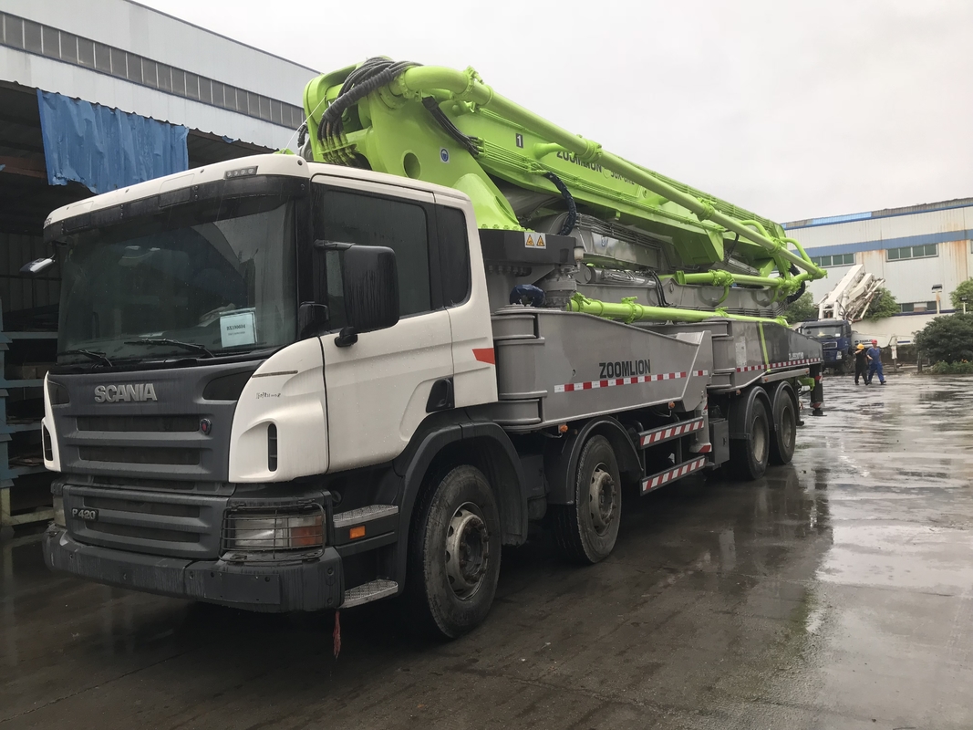 309KW 56m Concrete Boom Pump Truck High Efficiency Hydraulic System 170m3/H