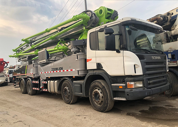 Large 56m Used Concrete Pump Truck 600L Hopper Well Maintenanced