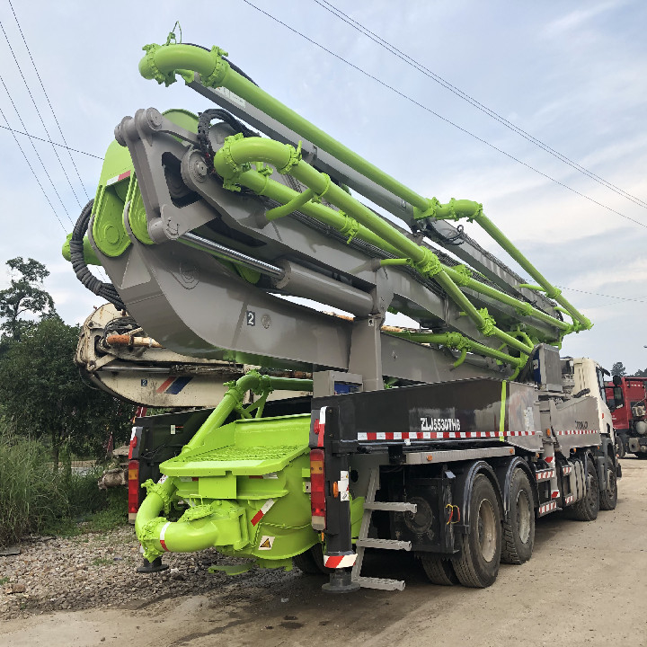 Large 56m Used Concrete Pump Truck 600L Hopper Well Maintenanced