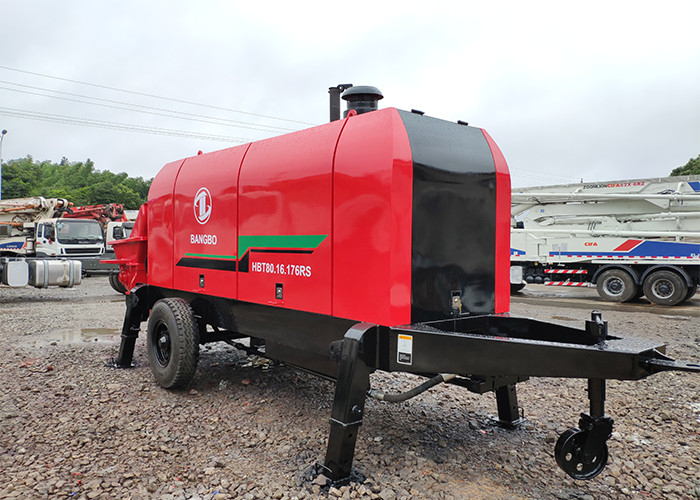 176kw 80m3/H New Concrete Pump , Diesel Concrete Pump For Construction