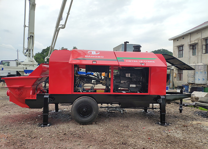 176kw 80m3/H New Concrete Pump , Diesel Concrete Pump For Construction
