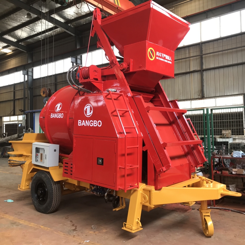 40m3/H 100M New Concrete Pump With Mixer Small Size High Safety