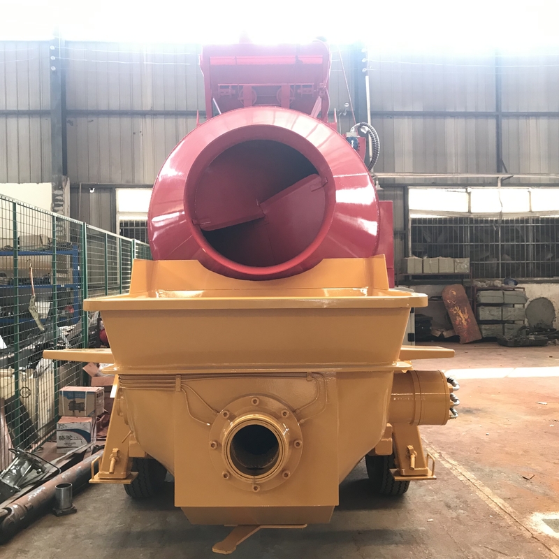 40m3/H 100M New Concrete Pump With Mixer Small Size High Safety