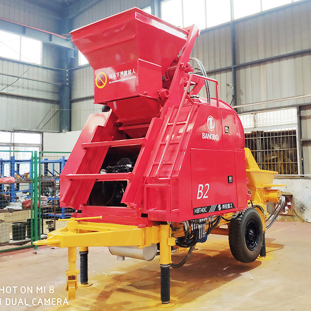 100m 40CBM/H Cement Mixer And Pump High Efficiency Flexible