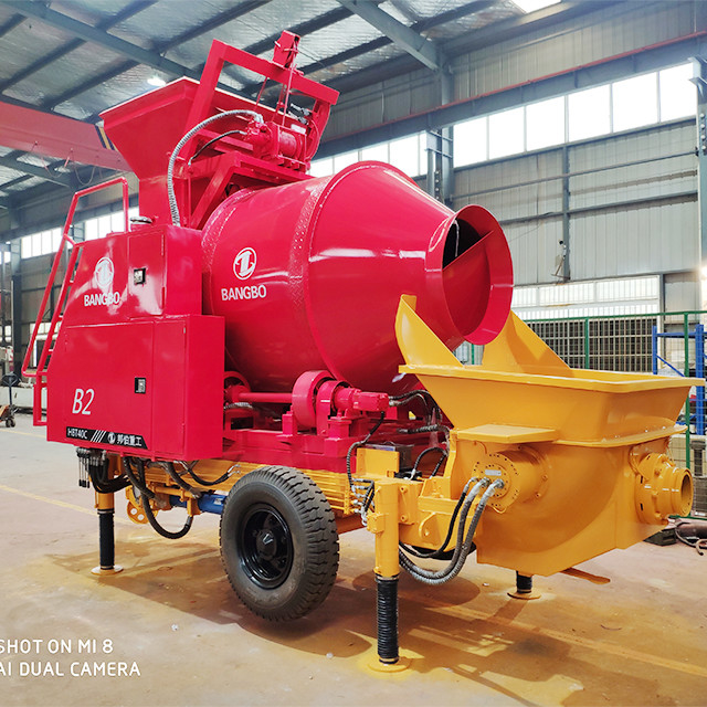 100m 40CBM/H Cement Mixer And Pump High Efficiency Flexible