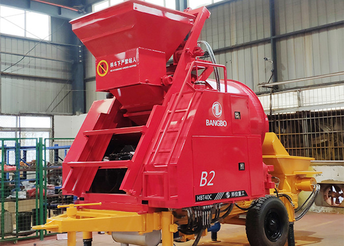 100m 40CBM/H Cement Mixer And Pump High Efficiency Flexible