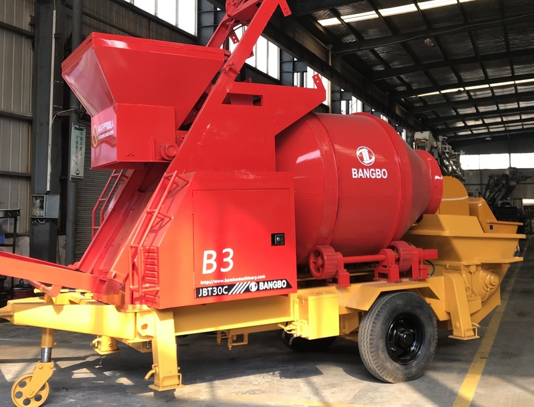8Mpa 62kw New Concrete Pump Mobile Heavy Duty Wide Work Range