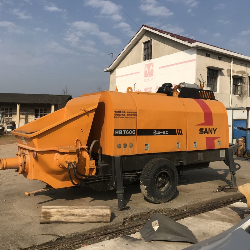 400M 115KW Used Concrete Trailer Pump , Sany Trailer Mounted Concrete Pump