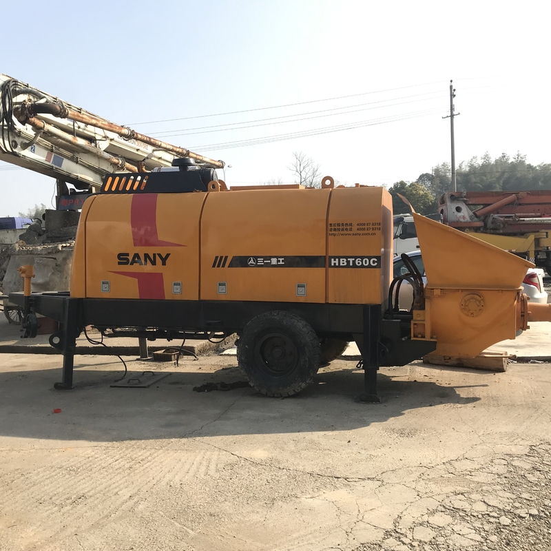 400M 115KW Used Concrete Trailer Pump , Sany Trailer Mounted Concrete Pump