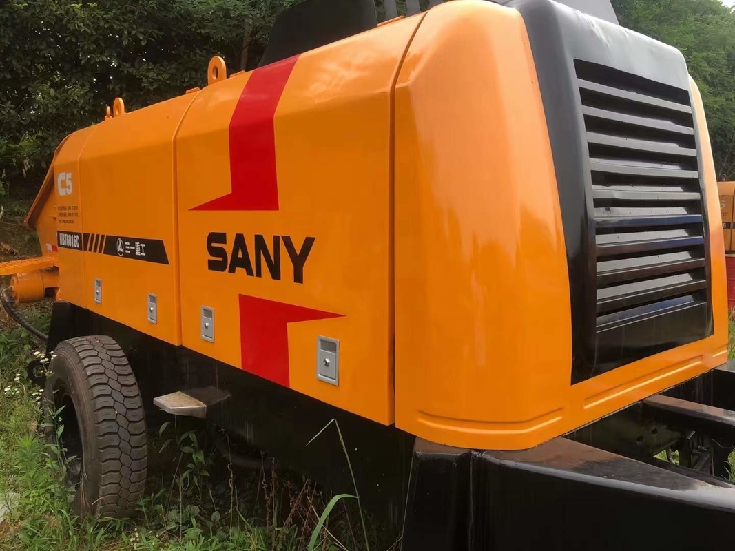 ISO90001 Approval 110kw Small Trailer Concrete Pump Portable Stationary 60CBM