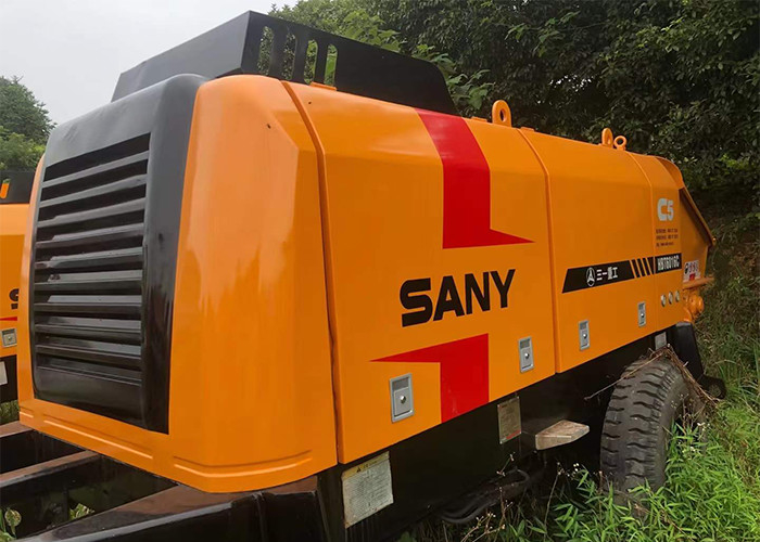 ISO90001 Approval 110kw Small Trailer Concrete Pump Portable Stationary 60CBM