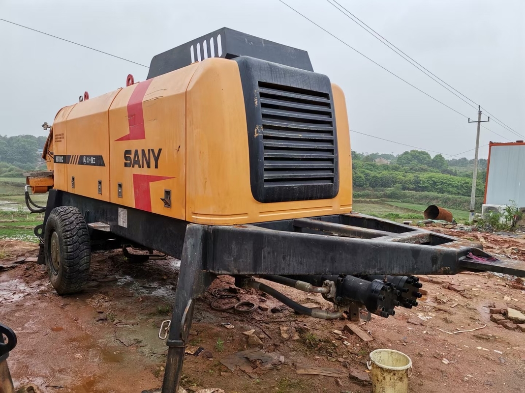 ISO90001 16MPa Máy bơm bê tông đã qua sử dụng, Máy bơm bê tông cố định Động cơ diesel