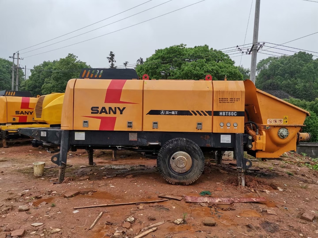 ISO90001 16MPa Máy bơm bê tông đã qua sử dụng, Máy bơm bê tông cố định Động cơ diesel