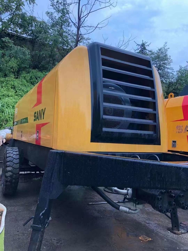 160KW 220M 80m3/H Concrete Trailer Pumps Used Hydraulic Commutation System