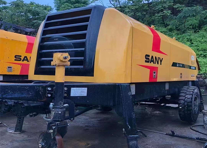160KW 220M 80m3/H Concrete Trailer Pumps Used Hydraulic Commutation System