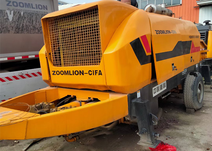 220 Meter 80m3/H Used Concrete Trailer Pump Portable Small With SAE Certificate